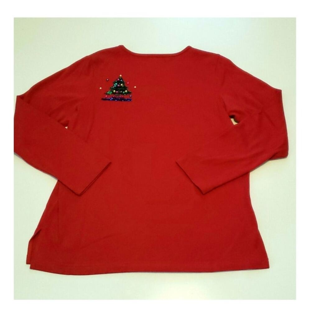 Vintage 1990s Quacker Factory Red Sequin Beaded C… - image 5